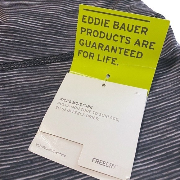 Eddie Bauer Movement Capri Gray Space Dye Leggings Astir Free Dry - Picture 10 of 11